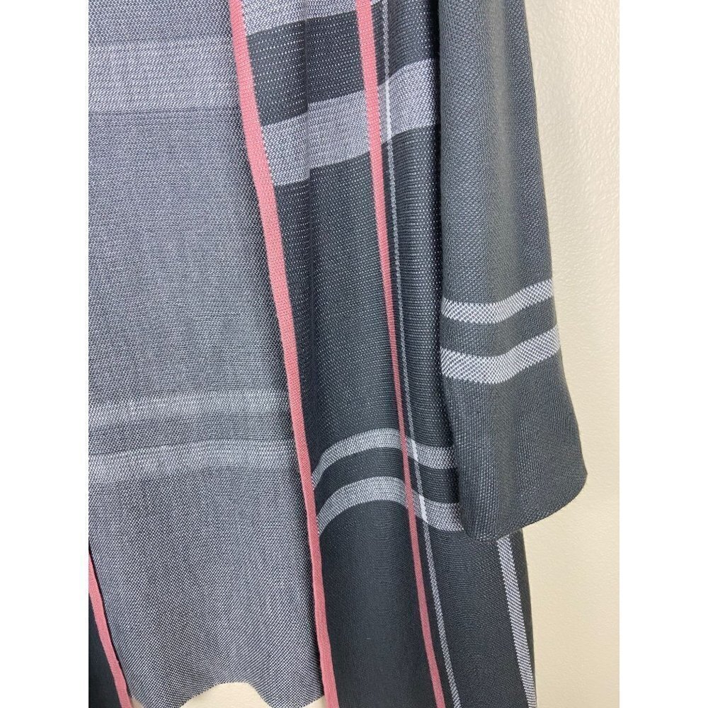 ✨2/$20✨‎ Carolyn Taylor Gray Multi Color Open Front Long Cardigan - Picture 3 of 15